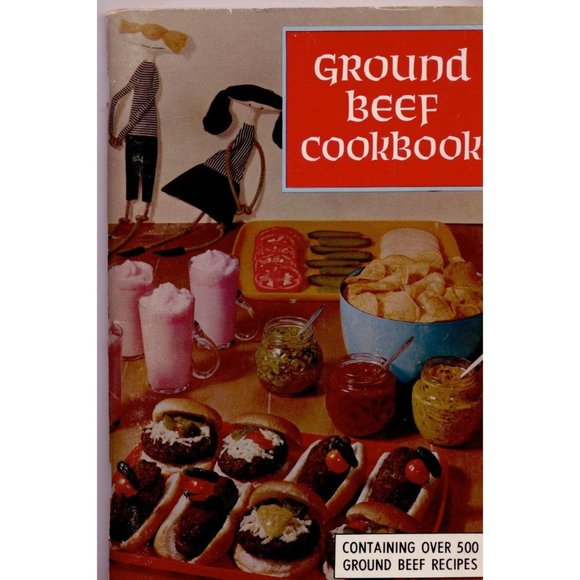 VINTAGE 1967 GROUND BEEF COOKBOOK, 500 Recipes! - Picture 1 of 6